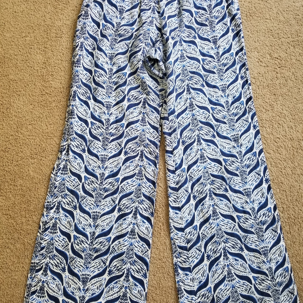 Lilly Pulitzer Linen Pants size Large